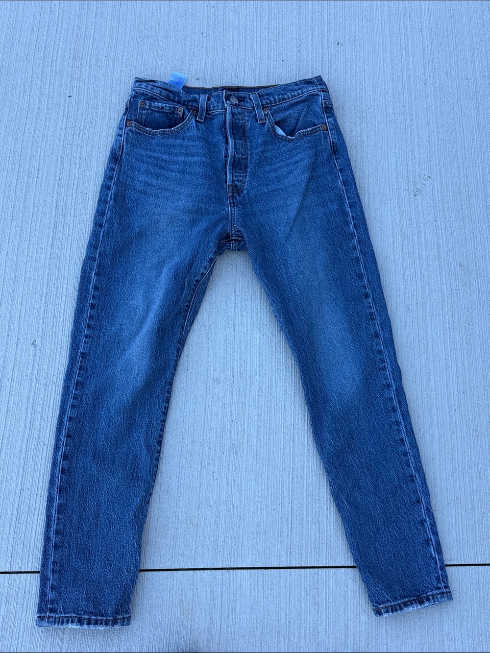 Levi's Straight Leg Blue Denim Jeans